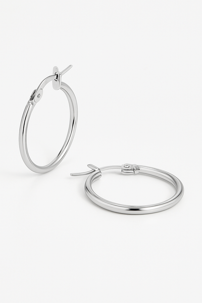 Обеци Silver Loop – стилни сребърни халки | Bran&Co